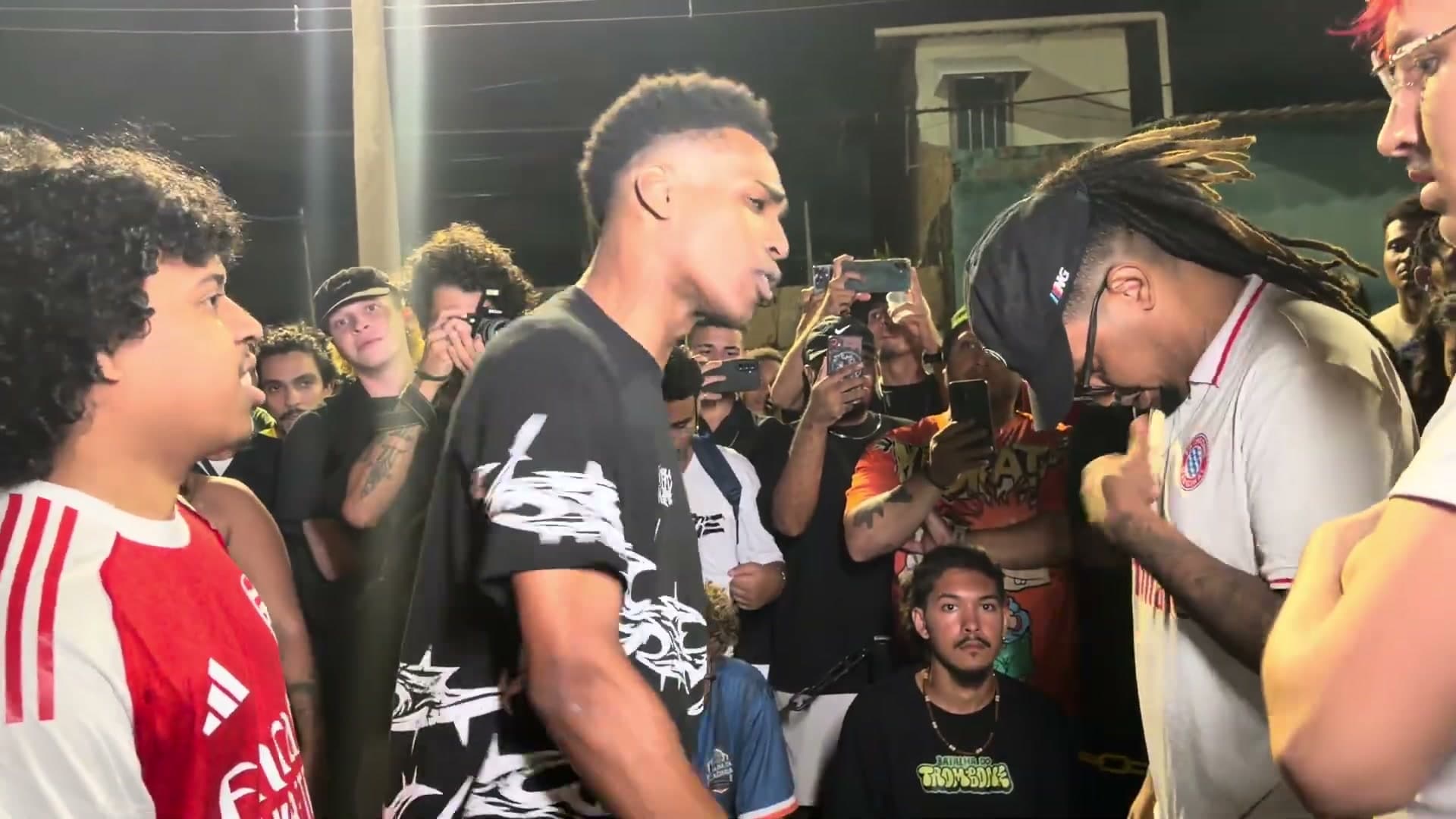 MC no ataque de freestyle na Batalha do Trombone
